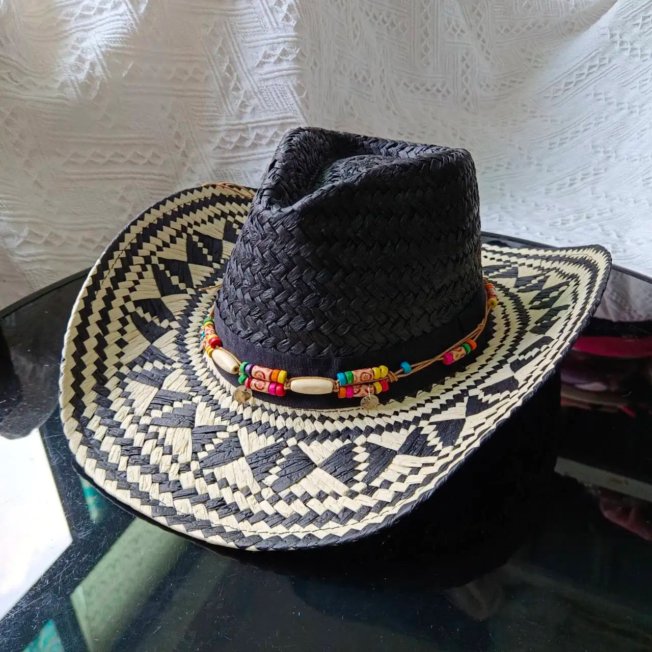 Women's Bohemian Woven Straw Sun Hat