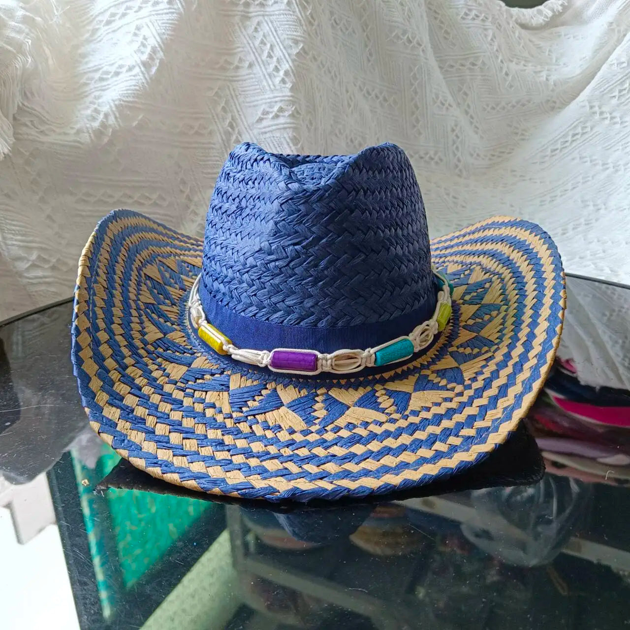 Women's Bohemian Woven Straw Sun Hat
