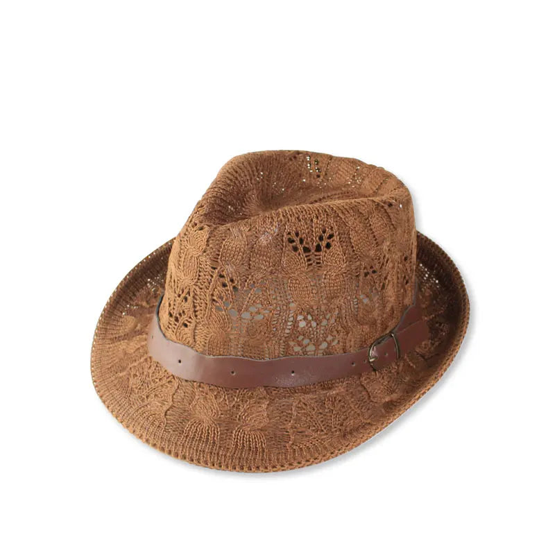 Women's Knitted Fedora Jazz Hat