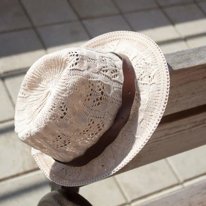 Women's Knitted Fedora Jazz Hat