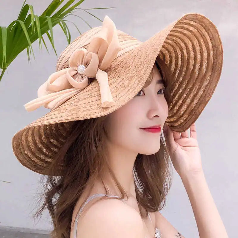 Women's Foldable Wide Brim Sun Hat