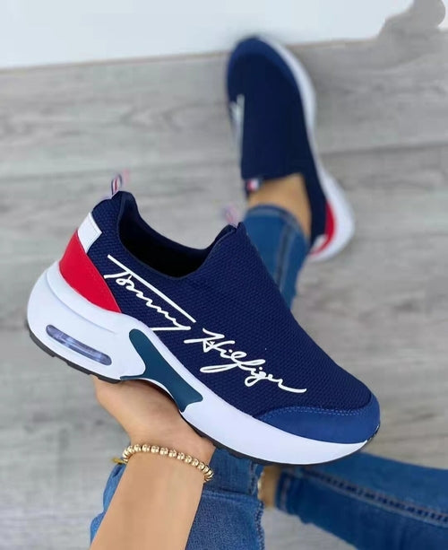 Women's Breathable Wedge Walking Sneakers
