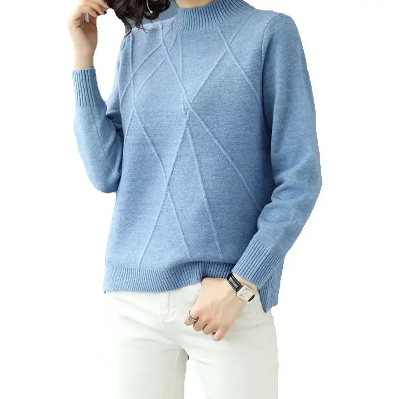 Women's Half Turtleneck Knit Sweater