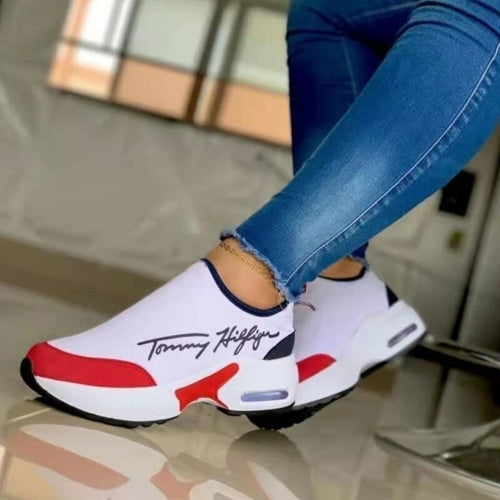 Women's Breathable Wedge Walking Sneakers