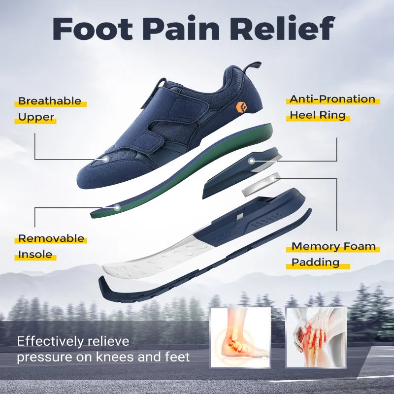 Men's Wide Diabetic Slip-On Sneakers