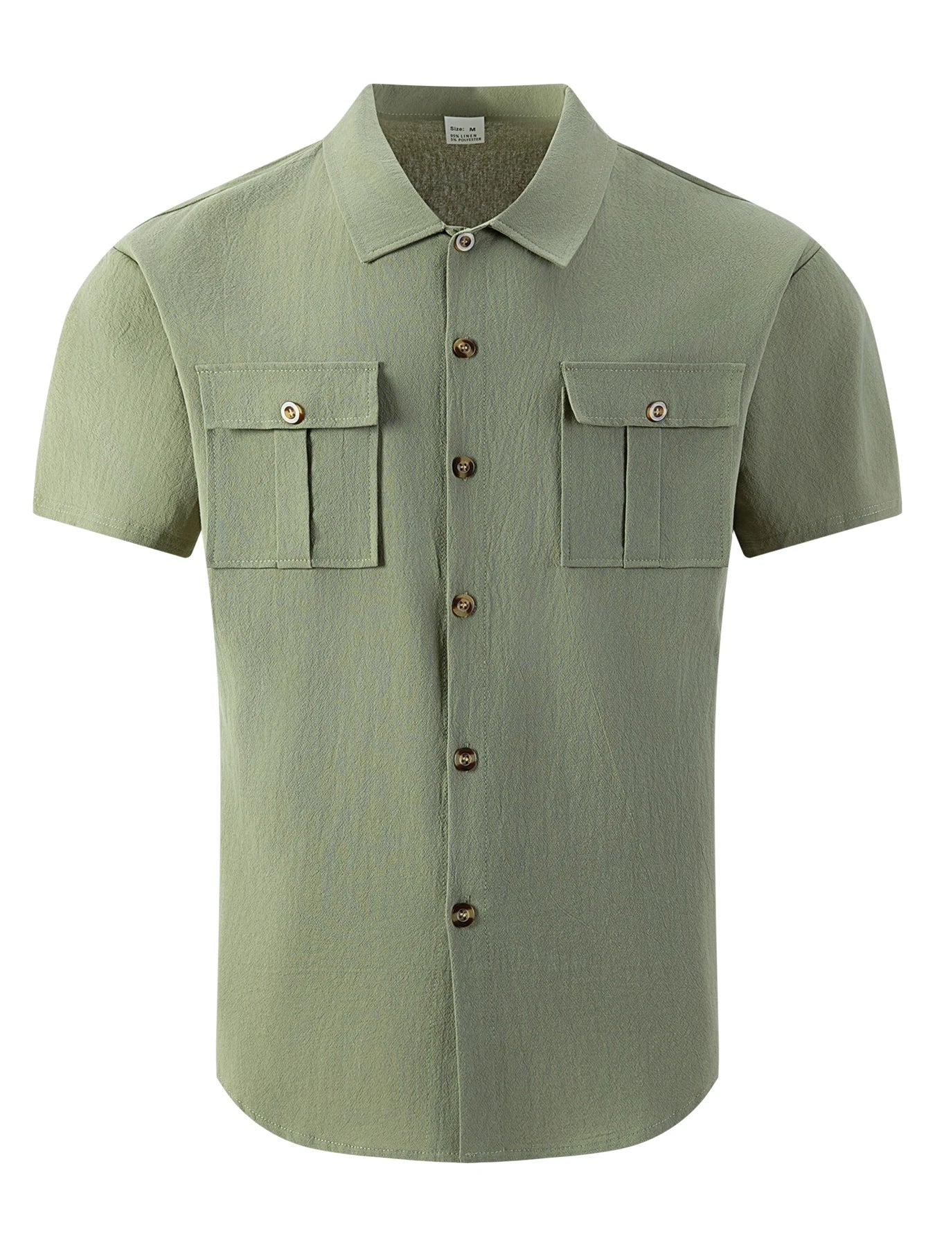 Men's Casual Utility Short Sleeve Shirt