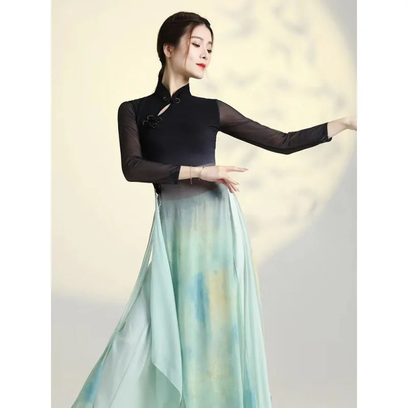Women's Cheongsam Chiffon Dance Dress