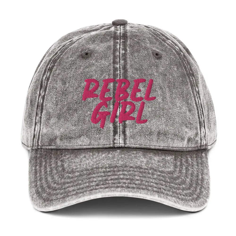 REBEL GIRL Vintage Cotton Twill Cap